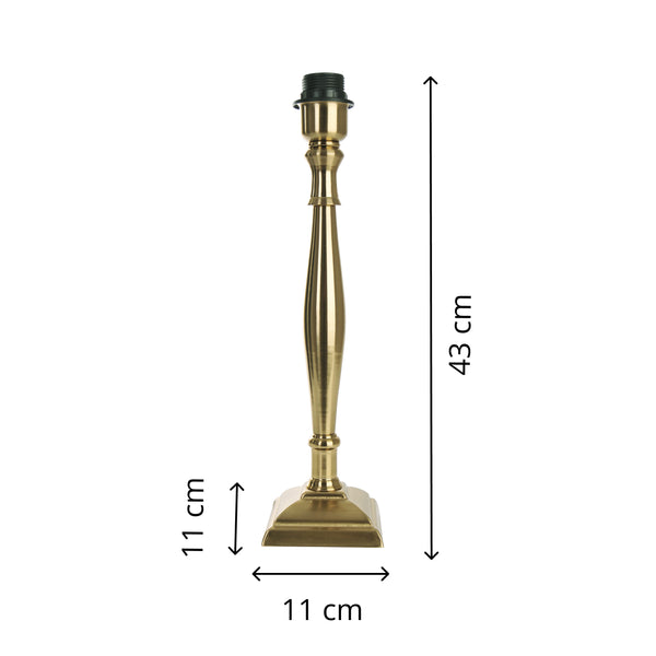 Various metal lamp base in brass – classic elegance in a stylish design (44 cm, E27)