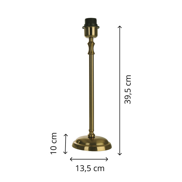 Various Lampenfuß - Messing aus hochwertigem Metall E27 (39,5 cm hoch)