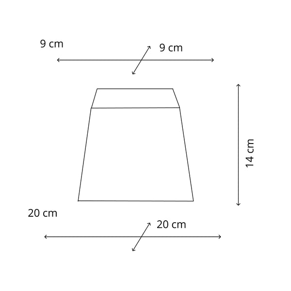 Various Lampenschirm Quadrato – Schwarz mit Gold – Lackfolie – 20 x 20 cm
