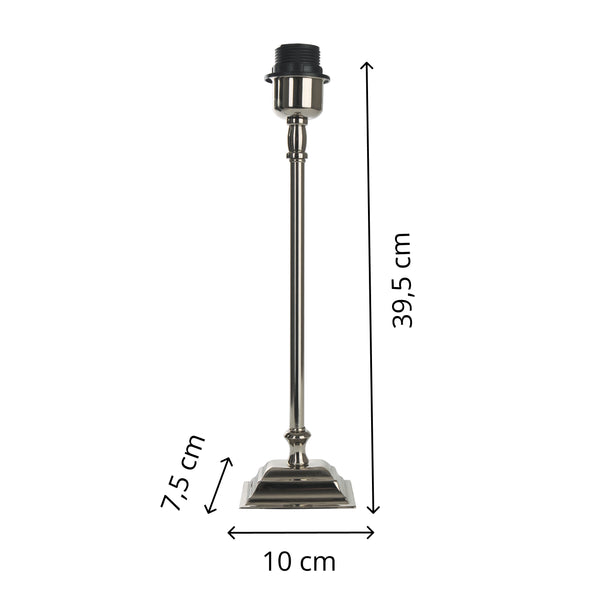 Diverse Lampvoet - Metaal (39,5 cm) in nikkel – Tijdloos design