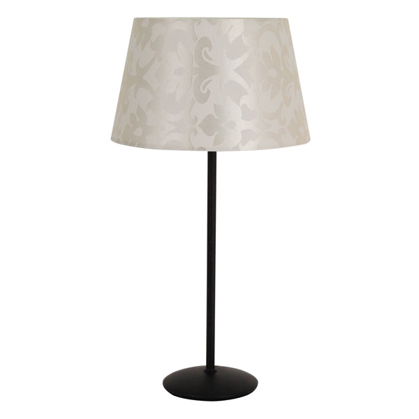 Various Lampenschirm Drum Rund - Beige – Trend Seide Flora – Ø20 cm