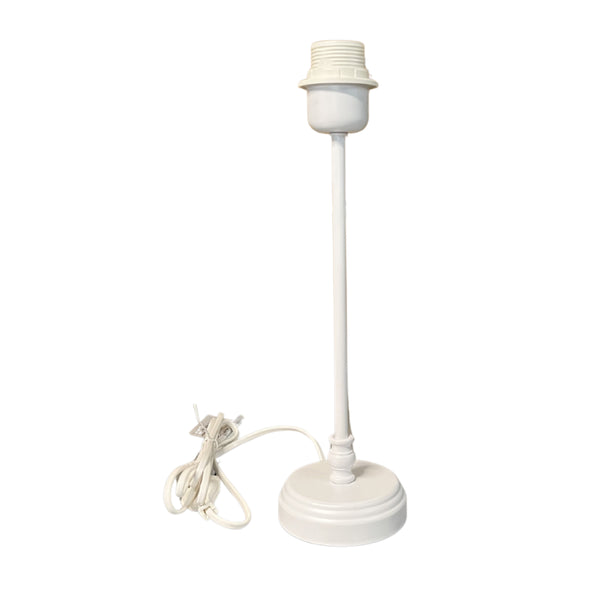 Various Metall-Lampenfuß in Weiß – Elegante Basis für Ihre Tischlampe (33 cm)