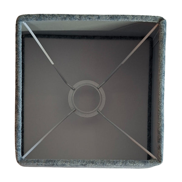 Various lampenkap Quadrato – Lichtblauw – Wollig – 22 x 22 cm