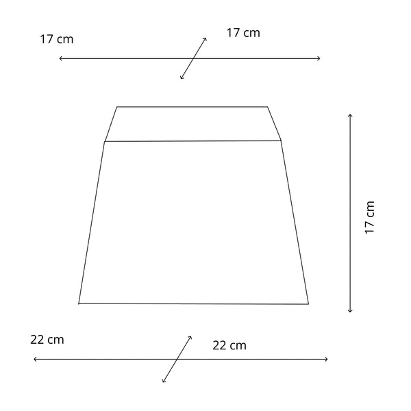 Various lampenkap Quadrato – Lichtblauw – Wollig – 22 x 22 cm