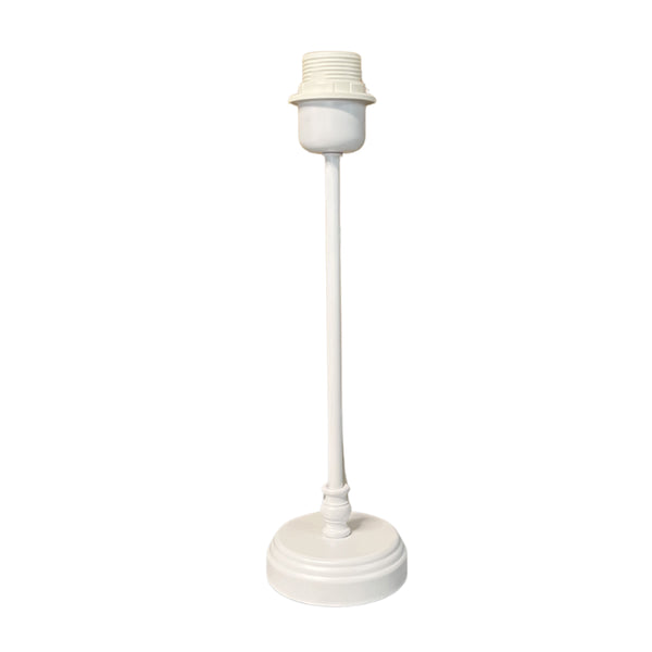 Various Metall-Lampenfuß in Weiß – Elegante Basis für Ihre Tischlampe (33 cm)