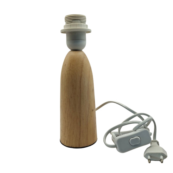 Various Holz-Lampenfuß Comico Natur – Stilvolle Basis aus Holz (18 cm E14 / 24 cm E27)