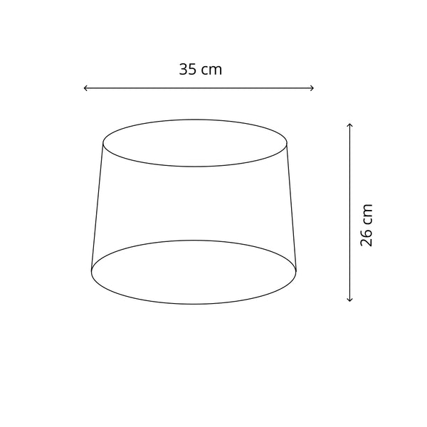 Various Lampenschirme Drum rund - Wildseide - Creme - 40 cm