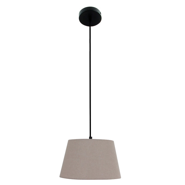 Various Lampenschirm Drum rund - Grau – Ø20 bis 40 cm - Leinen