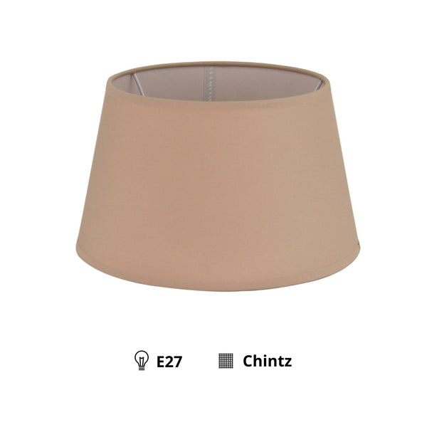 Various Lampenschirme Drum rund - Chintz - Cappuccino - Ø25 oder 30 cm