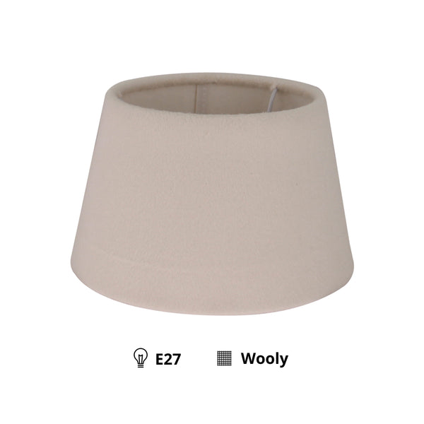 Various Lampenschirm Drum Rund – Weiß - Wooly - Ø25 cm