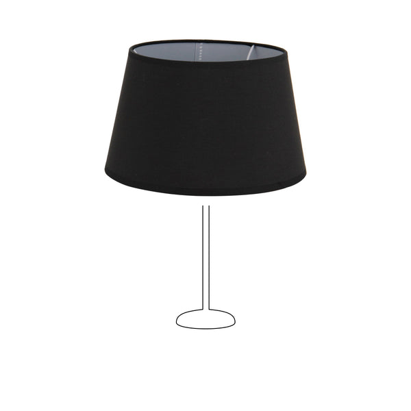 Various Lampenschirme Drum rund - Chintz - Schwarz - Ø20, 25 oder 30 cm