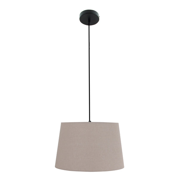 Various Lampenschirm Drum rund - Grau – Ø20 bis 40 cm - Leinen