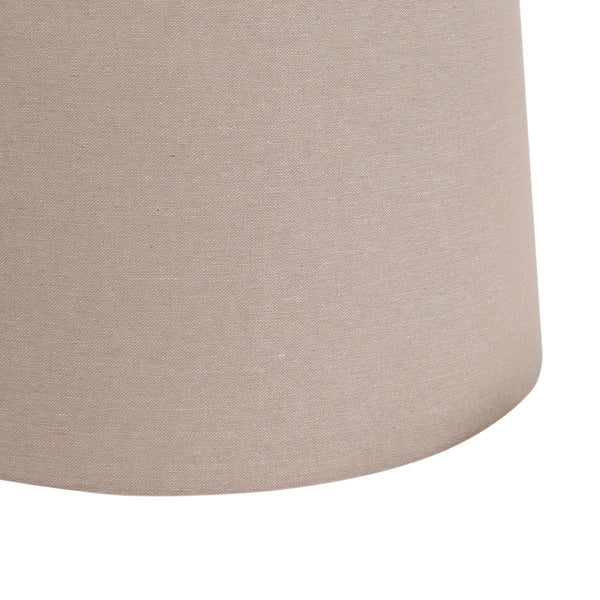 Various Lampenschirm Drum rund - Grau – Ø20 bis 40 cm - Leinen