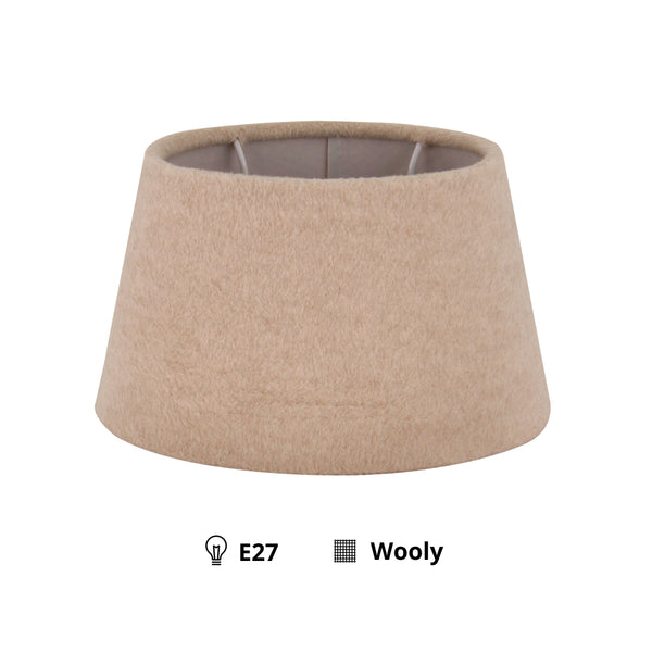 Various Lady Nice Lampenschirm Oval – Beige - Wooly – Ø26 cm
