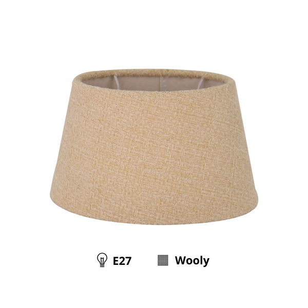 Various Lady Nice Lampenschirm Oval – Kakhi - Wooly – Ø26 cm