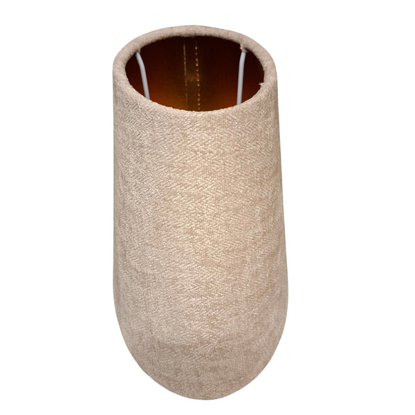Various Lampenschirme Velvet - Cream mit Gold-Innenfutter - Ø24 cm