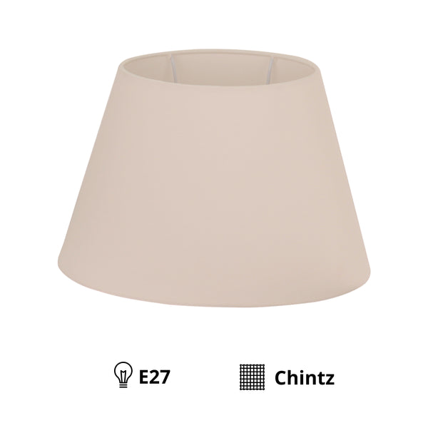 Various Lampenschirm Oval - Creme - Ø24 oder Ø30 cm - Chintz