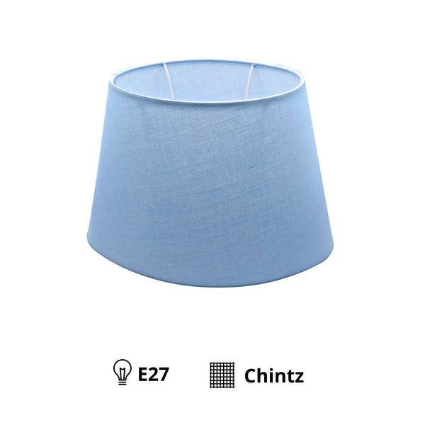 Various Lampshade Oval - Light Blue - Ø24 or Ø30 cm - Chintz