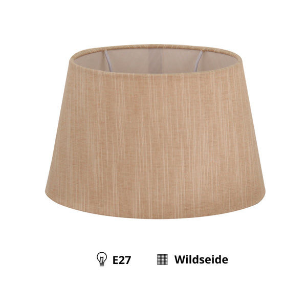 Various E27 Lampshade Oval Wild Silk - Fabric Lampshades for Table Lamp or Bedside Lamp