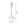 Various Lampenfuß Metall Weiß – Moderne Eleganz in 24 cm Höhe mit E27-Fassung