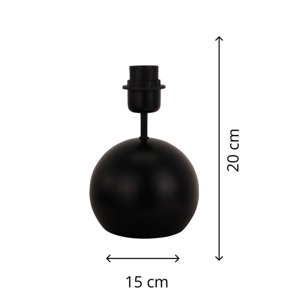 Various Lamp Base Porto – Black – 21.5 cm, E14 – Elegant &amp; Timeless