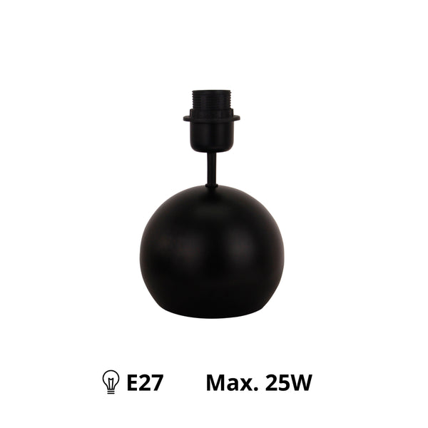 Various Lamp Base Porto – Black – 21.5 cm, E14 – Elegant &amp; Timeless