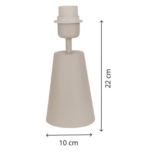 Various Lampenfuß Faro – Creme – H22 cm, E27 – Natürlich & Elegant