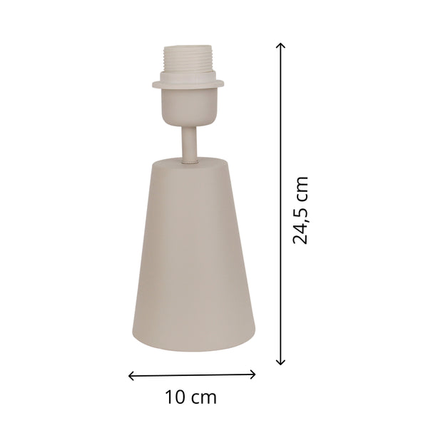 Various Lampenfuß Faro – Creme – H24,5 cm, E27 – Natürlich & Elegant
