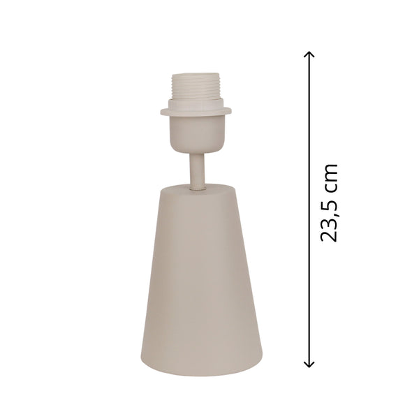 Various Lampenfuß Faro – Sand – 23,5 cm, E27 – Natürlich & Elegant