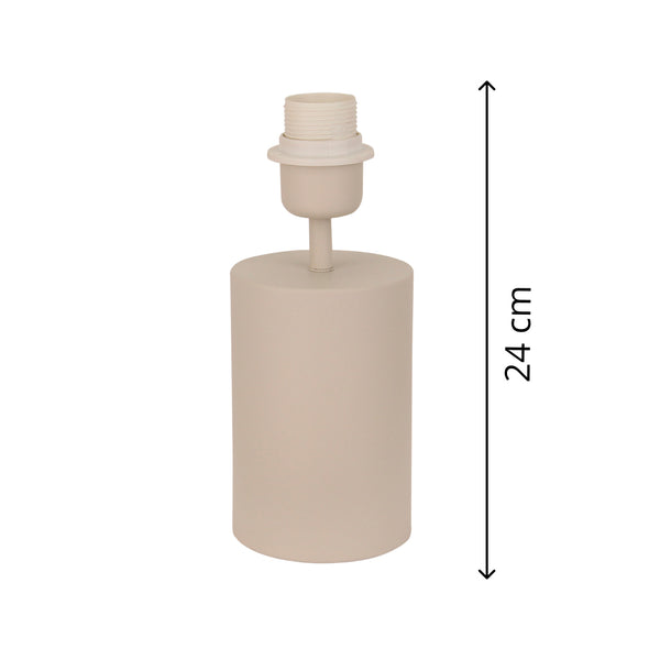 Various Lampenfuß Lagos – Sand – 24 cm, E27 – Modern & Naturnah