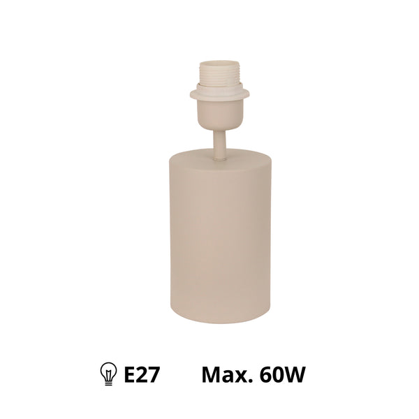 Various Lampenfuß Lagos – Sand – 24 cm, E27 – Modern & Naturnah