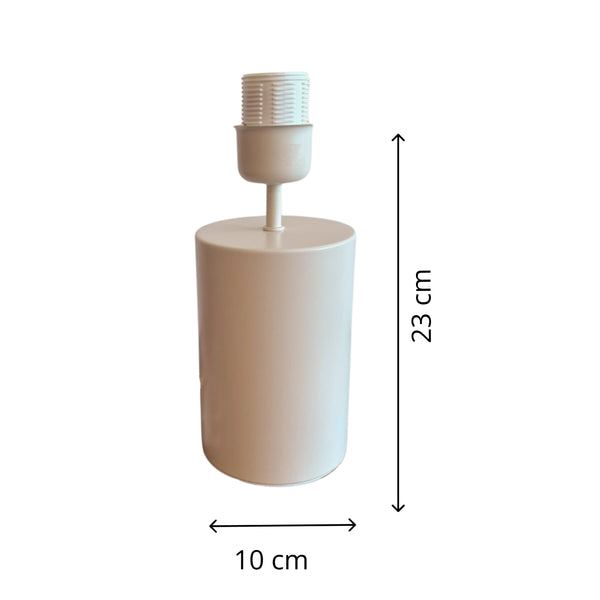 Various Lampenfuß Lagos – Creme – H23 cm, E27 – Modern & Naturnah