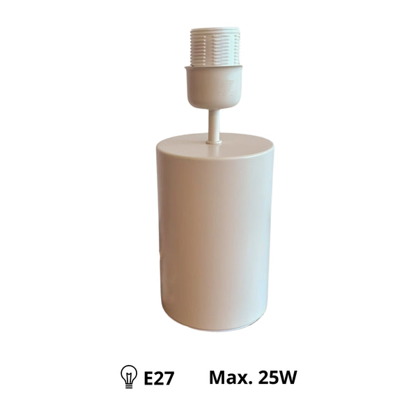 Various Lampenfuß Lagos – Creme – H24,5 cm - E27 – Modern & Naturnah