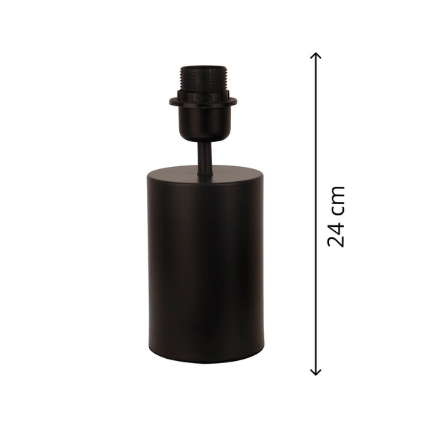 Various Lampenfuß Lagos – Schwarz – 24 cm, E27 – Modern & Naturnah