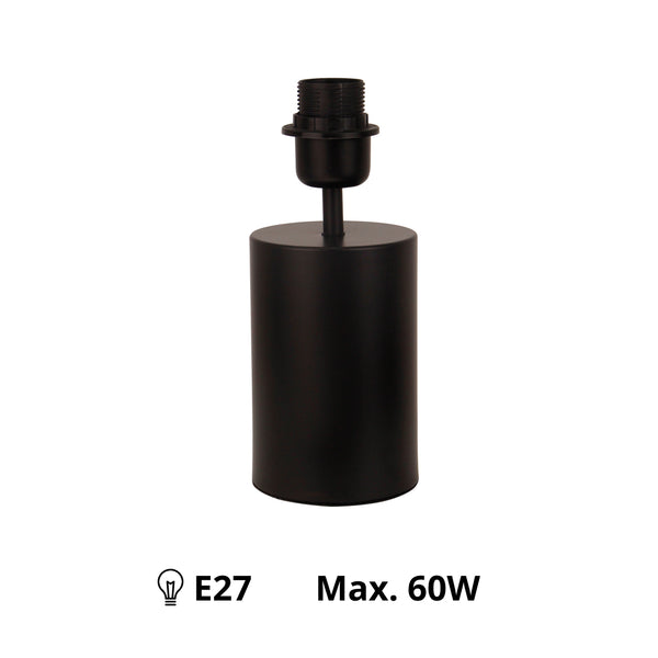 Various Lampenfuß Lagos – Schwarz – 24 cm, E27 – Modern & Naturnah