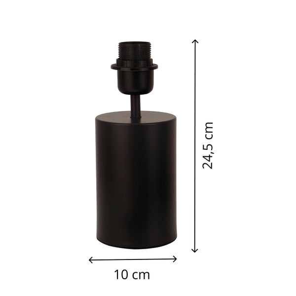 Various Lamp Base Lagos – Black – H23 cm, E27 – Modern