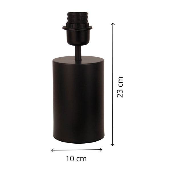 Various Lampenfuß Lagos – Schwarz – H23 cm, E27 – Modern