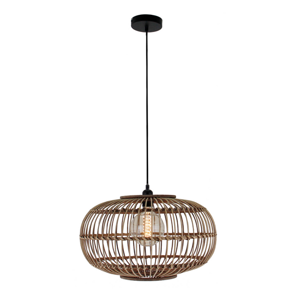 Various Pendelleuchte Esstisch - 1-flammig Vintage Design, Ø 48 cm, E27 Fassung, Hängelampe Wohnzimmer, Beige, Ohne Leuchtmittel