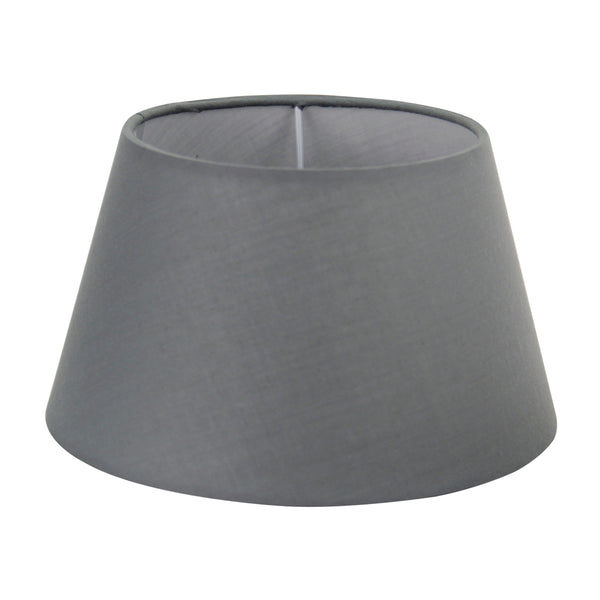 Various Lampenschirme Drum rund - Cotton - Grau - 20 uder 23 cm