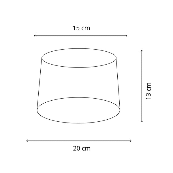 Various Lampenschirme Drum rund - Cotton - Grau - 20, 23 oder 40 cm