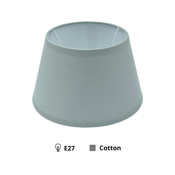 Various Lampenschirme Drum rund - Cotton - Grau - 20, 23 oder 40 cm