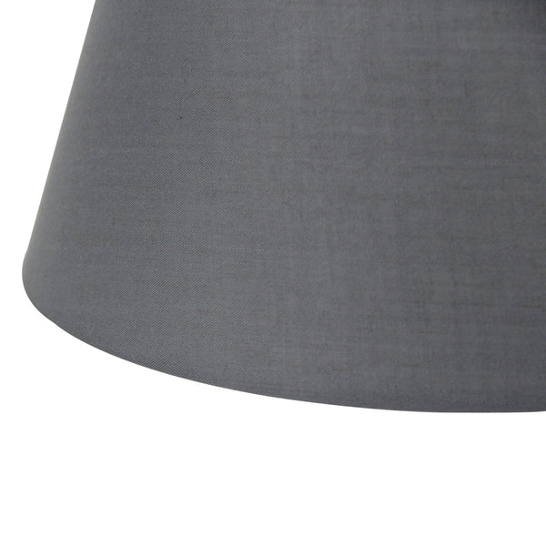 Various Lampenschirme Drum rund - Cotton - Grau - 20 uder 23 cm