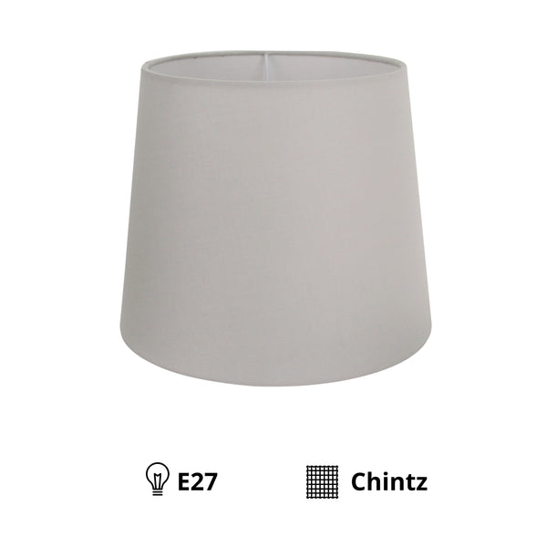 Various Lampshade Drum round – Light grey - Ø25 cm - Chintz