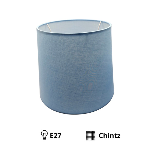 Various lampenkap rond – lichtblauw - Ø25 cm - Chintz