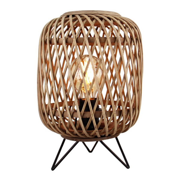 Various Cross Natur Tischlampe – 1-flammig – Ø22 oder Ø32 cm