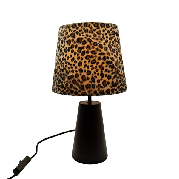 Leopard Tischlampe aus Samt – Various Leo