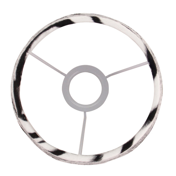 Various Zebra Tischleuchte – Ø20 cm – 1-flammig – Zebra Samt – E27