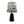 Various Zebra Tischleuchte – Ø20 cm – 1-flammig – Zebra Samt – E27