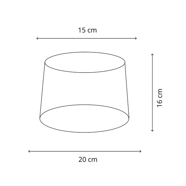 Various Lampenschirm Drum Rund – Ø20 cm oder  Ø35 cm - Samt Zebra - E27