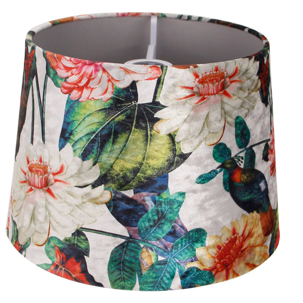 Various Lampenschirm Drum Rund – Ø20 cm oder  Ø35 cm - Samt Malaga - E27